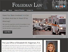 Tablet Screenshot of folgemanlaw.com